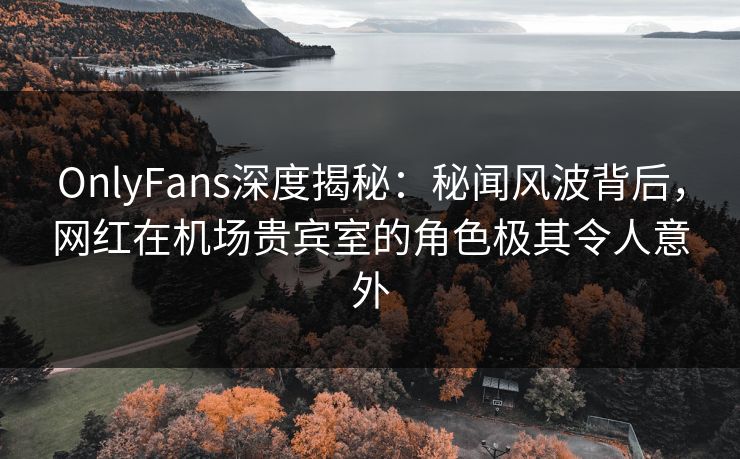 OnlyFans深度揭秘：秘闻风波背后，网红在机场贵宾室的角色极其令人意外